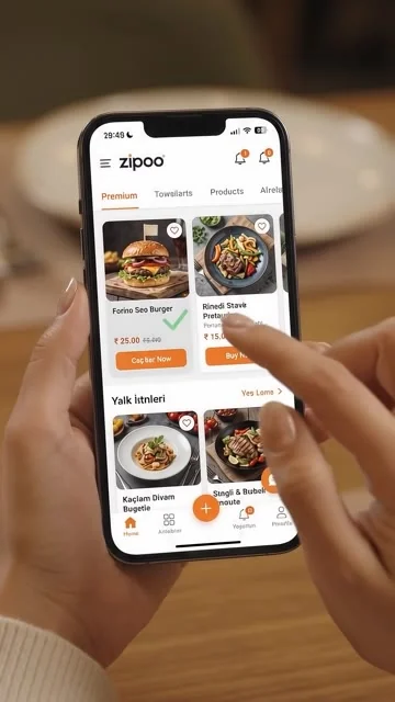 Zipoo için hazırlanan ürün tanıtımı videosundan bir kare